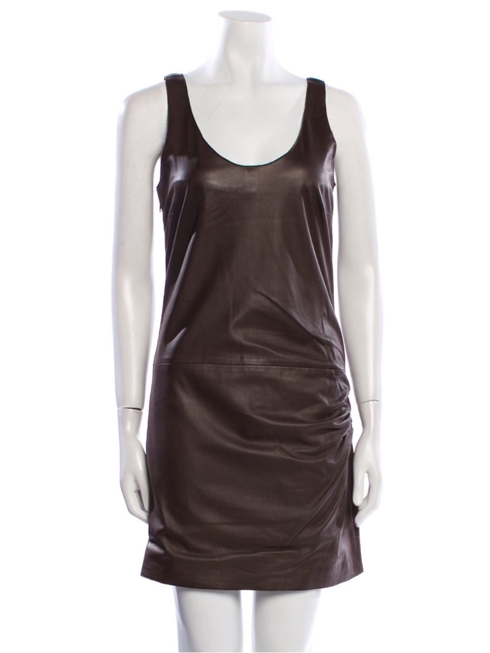Women’s Brown Lambskin Dress